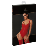 Боді Noir Handmade F352 Red powerwetlook body - 3XL