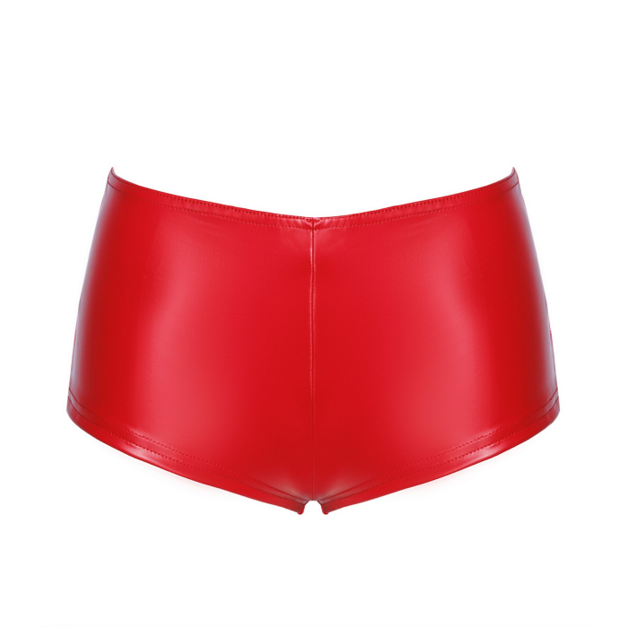 Шорти Noir Handmade F356 Red powerwetlook shorts - M