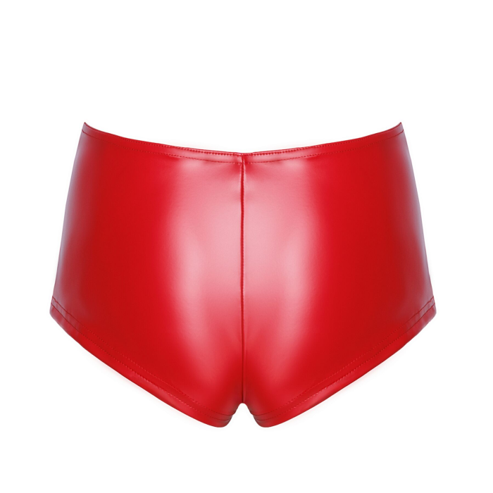 Шорти Noir Handmade F356 Red powerwetlook shorts - M