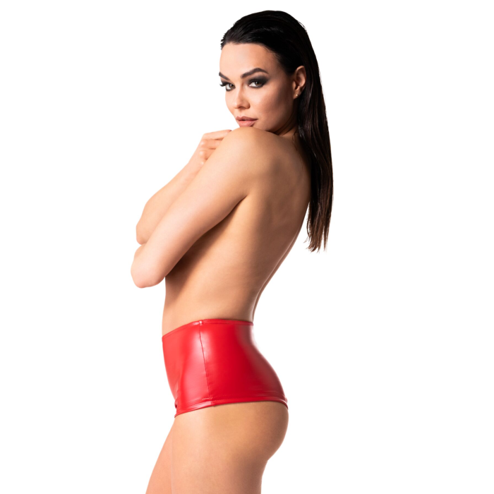 Шорти Noir Handmade F356 Red powerwetlook shorts - L