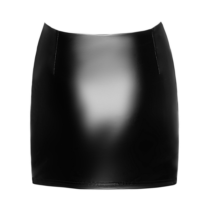 Спідниця Noir Handmade F345 Powerwetlook skirt with garter - L