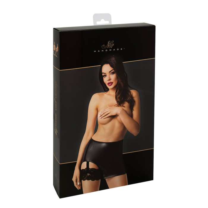 Спідниця Noir Handmade F345 Powerwetlook skirt with garter - L