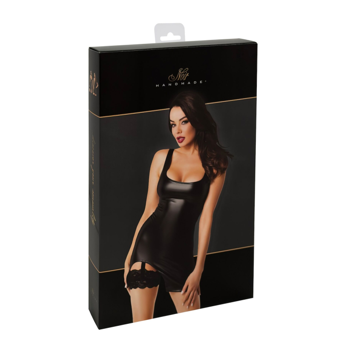 Сукня Noir Handmade F344 Powerwetlook dress with garter - XXL