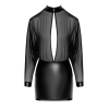 Сукня Noir Handmade F348 Powerwetlook and tulle dress - 5XL