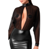 Сукня Noir Handmade F348 Powerwetlook and tulle dress - 6XL