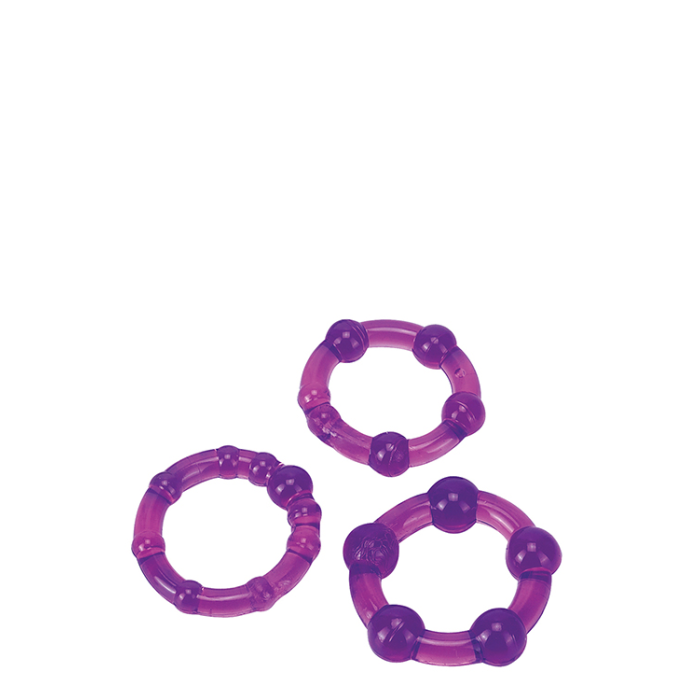 Набір ерекційних кілець Ultra Soft & Stretchy Pro Rings, PURPLE