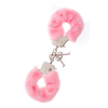 Наручники з хутром Dream toys Metal Handcuff, рожевий