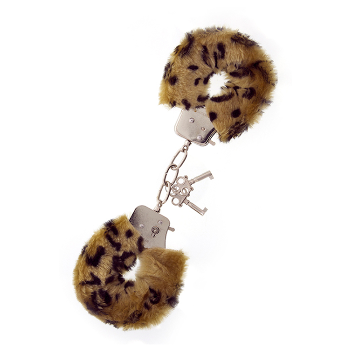 Наручники, Metal Handcuff with Plush, LEOPARD