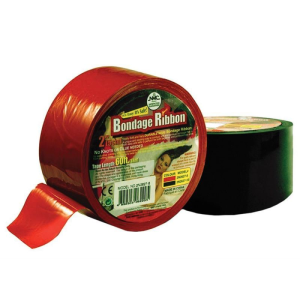 Бондажна плівка-клеїться Bondage Ribbon: 5cm / 18mtr, RED