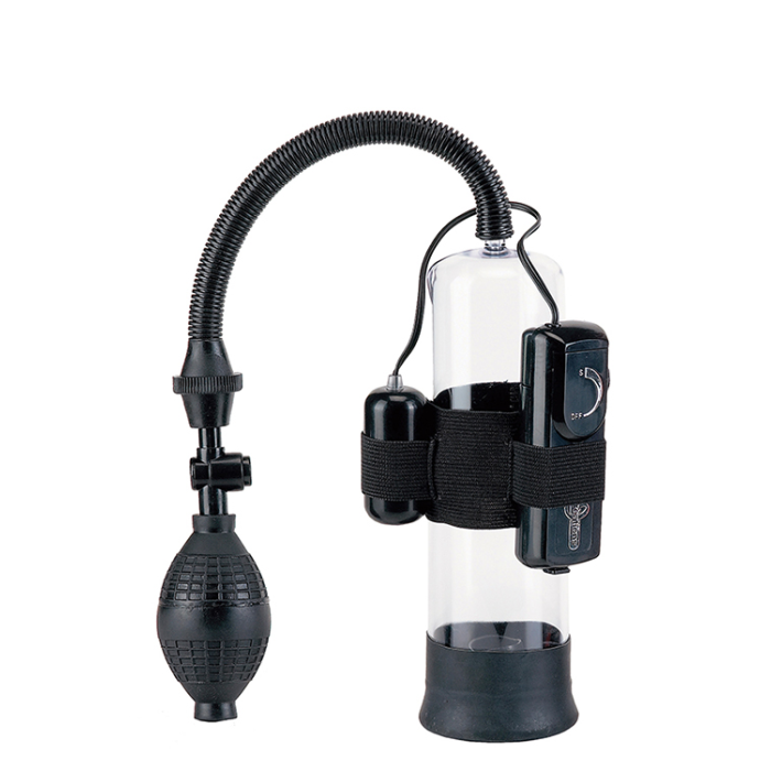 Вакуумна помпа для чоловіків Seven Creations Power Pump з вібрацією, чорна