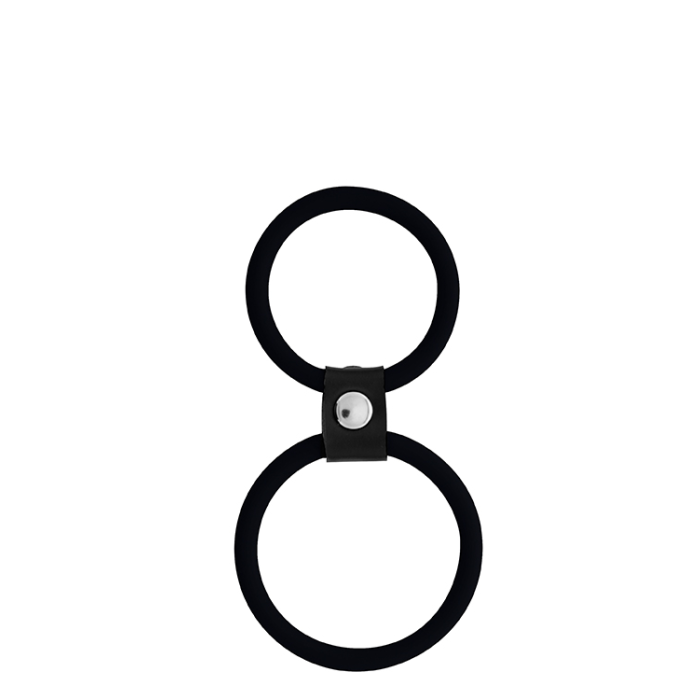 Ерекційне кільце MENZSTUFF DUAL RINGS, BLACK