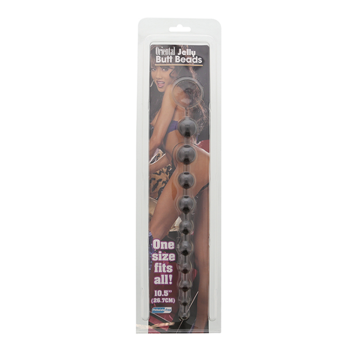 Ланцюжок Анальний ORIENTAL JELLY BUTT BEADS 10.5, BLACK