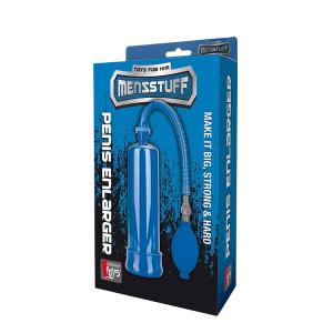 Вакуумна помпа із грушею Dream Toys MenzStuff Penis Enlarger для збільшення пеніса, синя