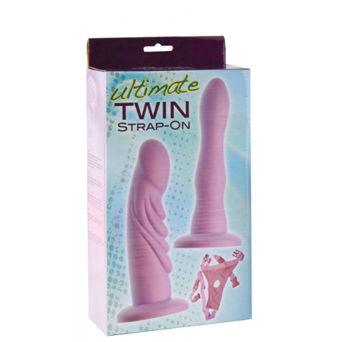 Страпон з двома фалоімітаторами ULTIMATE TWIN STRAP-ON
