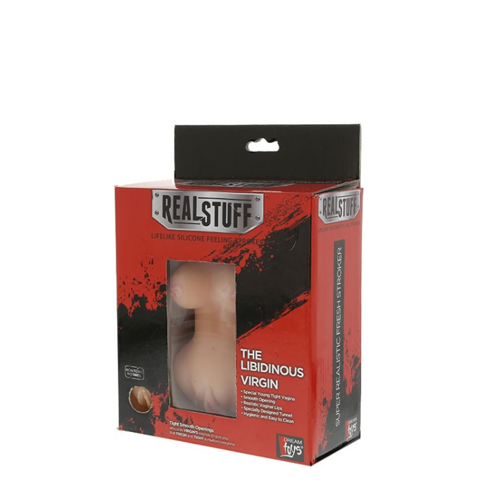 Мастурбатор Вагіна з грудьми Dream toys RealStuff з вібрацією 14,5 см