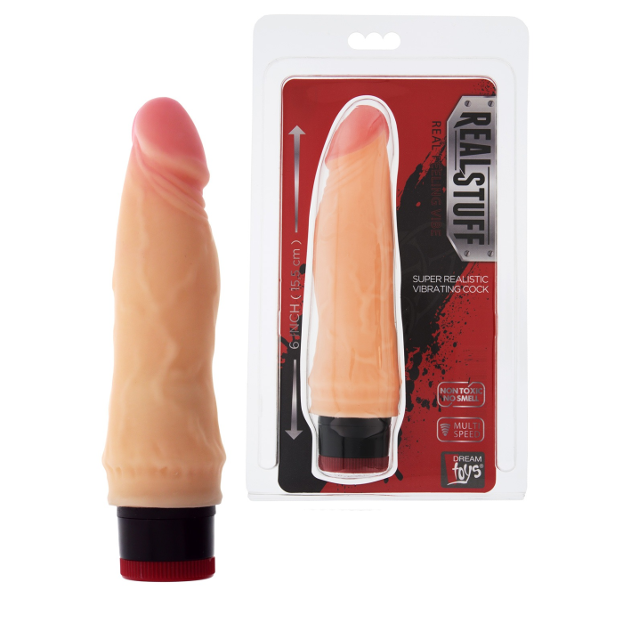 Вібромасажер реаліст Dream toys Real Stuff, тілесний