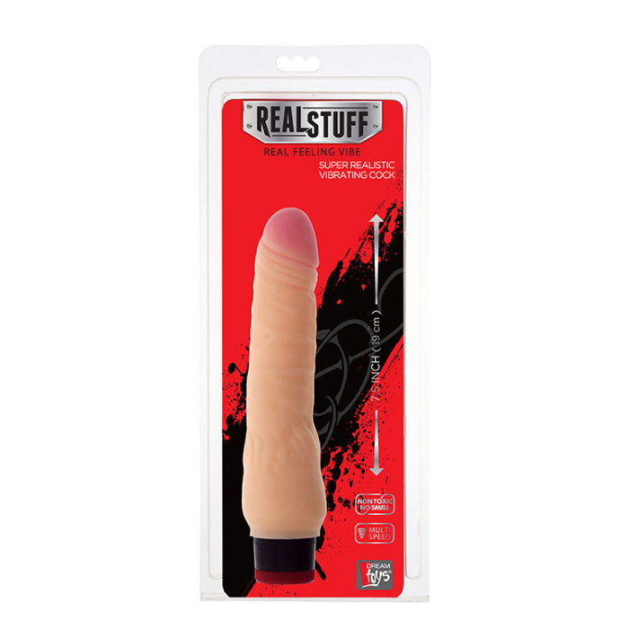 Вібромасажер REALISTX 8INCH VIBRATOR, FLESH