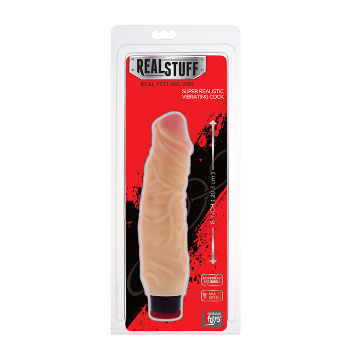 Вібратор реалістичний Dream toys FleshX з м'якими реалістичними контурами та промальованими венами