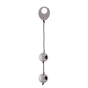 Металеві вагінальні кульки DOMINO METALLIC BALLS, SILVER