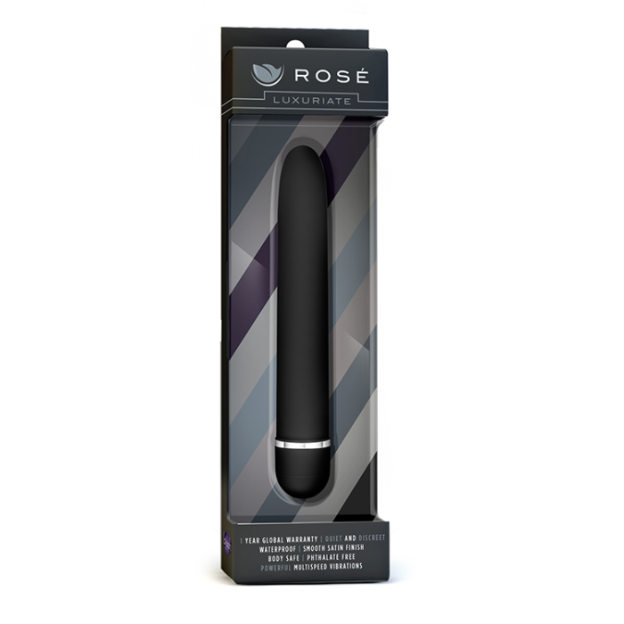 Класичний вібромасажер ROSE-LUXURIATE BLACK