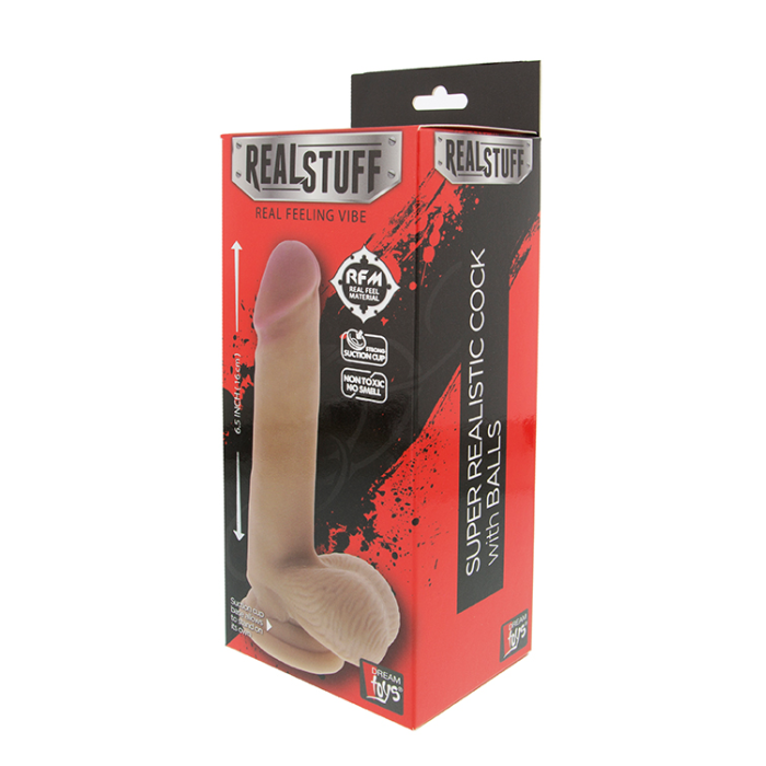 Фалоімітатор REALISTX 6.5 INCH DONG W. SCROTUM