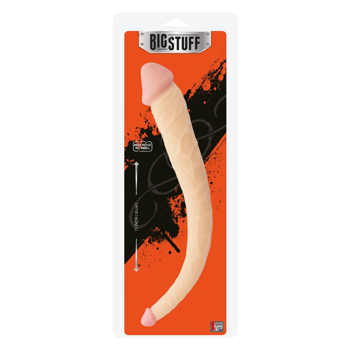 Фалоімітатор подвійний BIGSTUFF 15INCH, FLESH