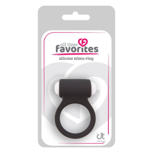 Ерекційне кільце зі знімною віброкулею Dream Toys All Time Favorites чорне