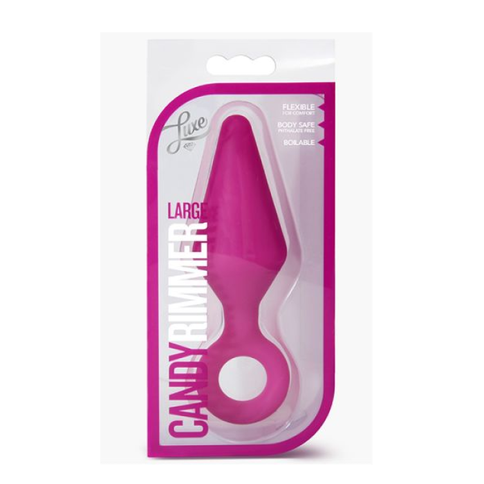 Анальний плаг Luxe CANDY RIMMER LARGE FUCHSIA