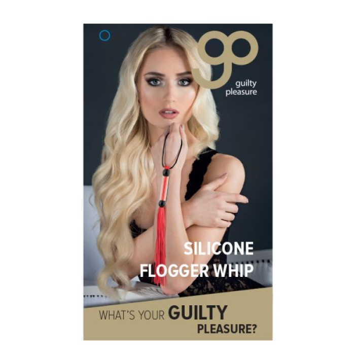 Флогер GP SILICONE FLOGGER WHIP RED