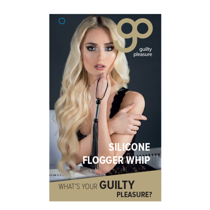 Флогер GP SILICONE FLOGGER WHIP BLACK