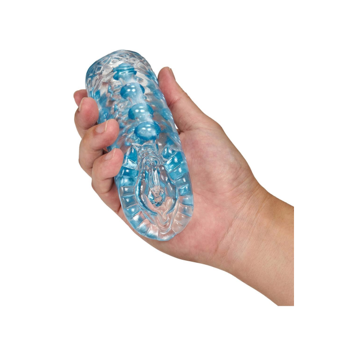 Мастурбатор вагіна з намистинами всередині Blush M For Men Super Stroker Clear, прозорий