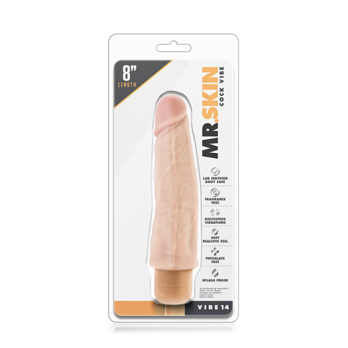Вібратор Mr. SKIN COCK VIBE 14