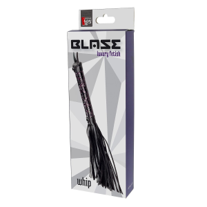 Флогер з фіолетовим тисненням Dream toys BLAZE Luxury Fetish та петлею