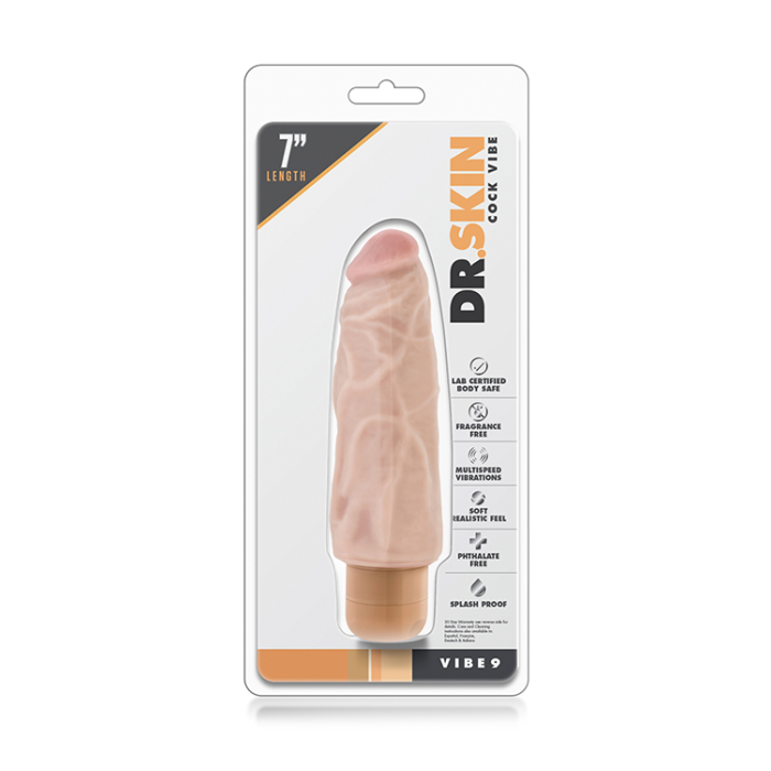 Вібратор Mr. SKIN COCK VIBE VIBE 9 BEIGE