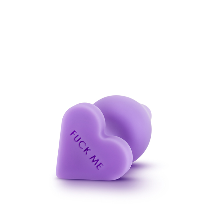 Анальна пробка PLAY WITH ME CANDY HEART FUCK ME PURPLE