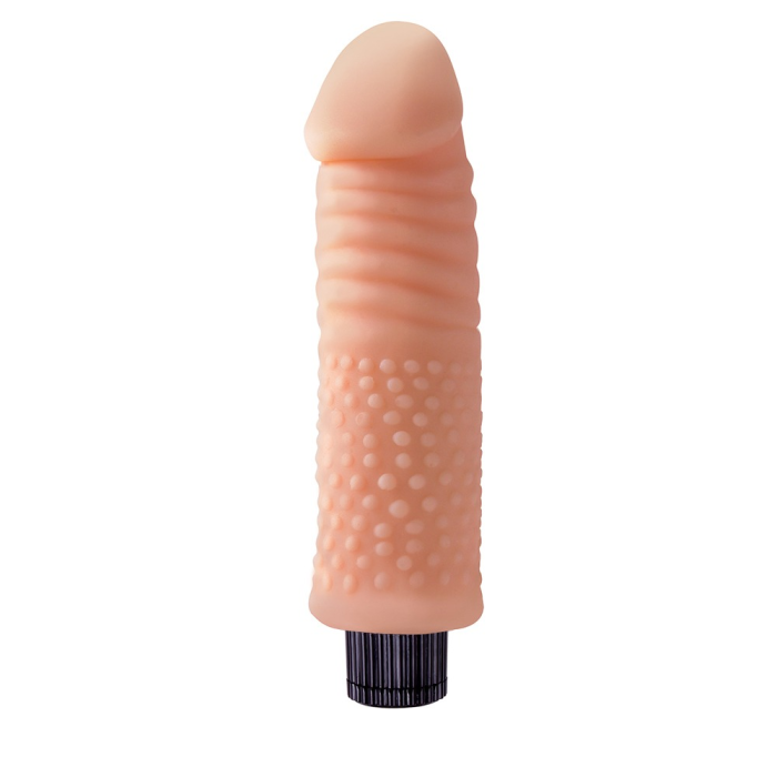 Вібратор реалістичний з рельєфом Chisa Real Touch Cock No.05, бежевий
