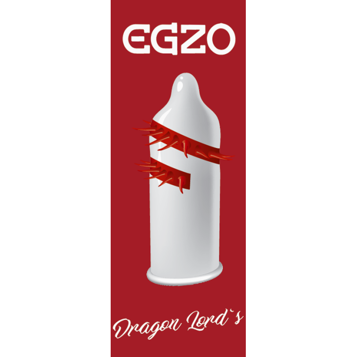 Презерватив із пружними вусиками EGZO Dragon Lords латексний