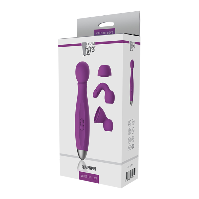 Вібромасажер DREAM TOYS QUEENPIN PURPLE