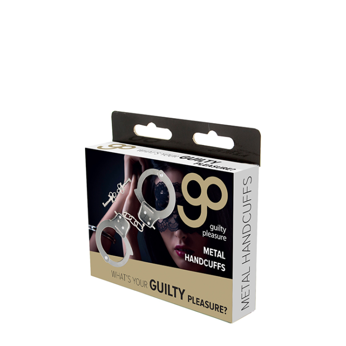 Металеві наручники Guilty Pleasures Metal Handcuffs, сріблястий