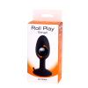 Анальна пробка із внутрішньою кулькою ROLL PLAY SMALL BLACK