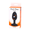 Анальна пробка з внутрішнім кулькою ROLL PLAY large BLACK