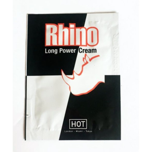 Подовжуючий крем HOT Rhino Long power Cream (пробник), 3 мл