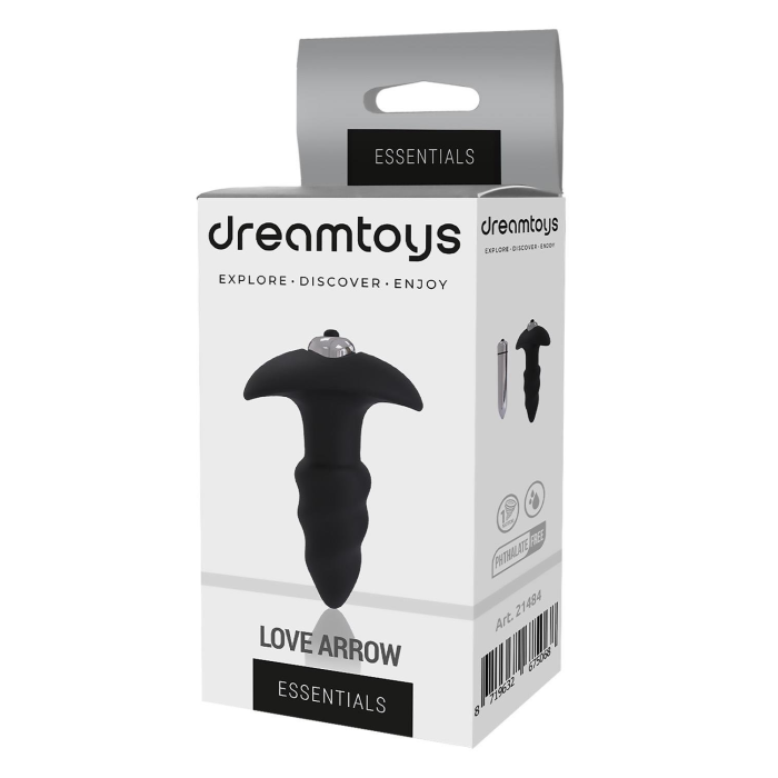 Анальна пробка з віброкулею Dream Тoys Еssentials чорна