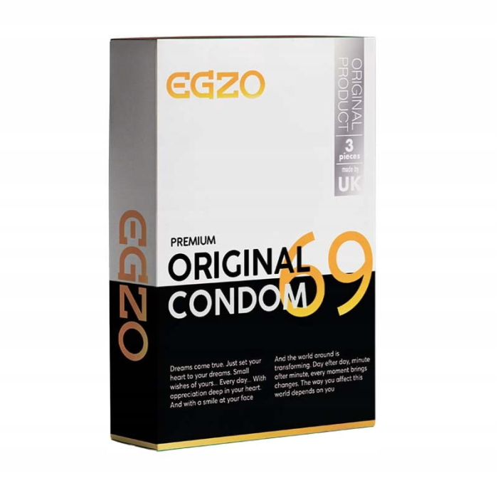 Щільнооблягаючі презервативи EGZO "Original" латексні (ціна за упаковку, 3 шт)