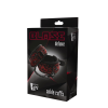 Окови на ноги Dream Toys Blaze Deluxe чорні з червоною вишивкою