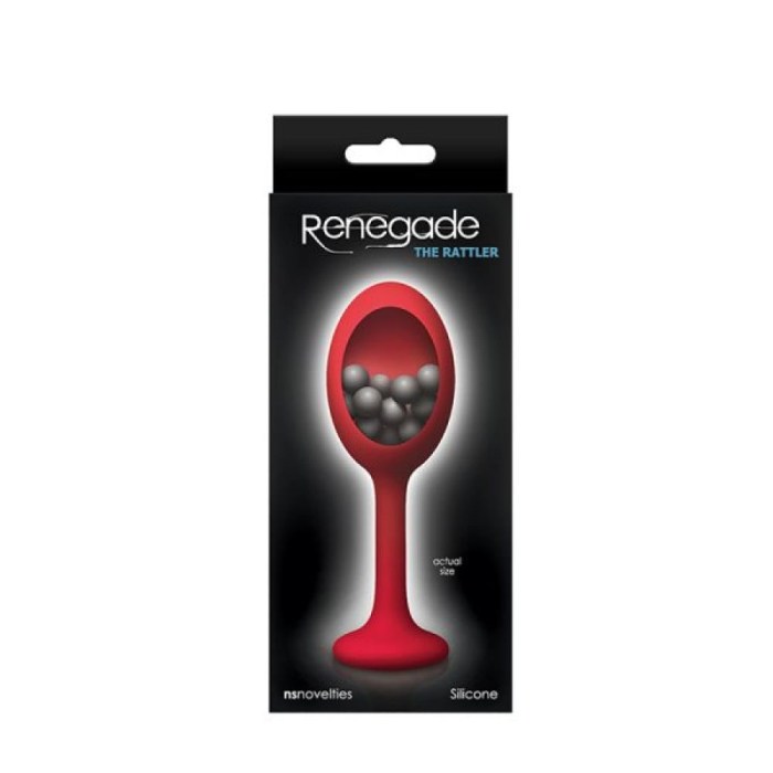 Унікальна анальна пробка RENEGADE Rattler RED