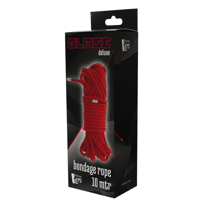 Мотузка для бондажу Dream Toys Blaze Deluxe червона, 10 м