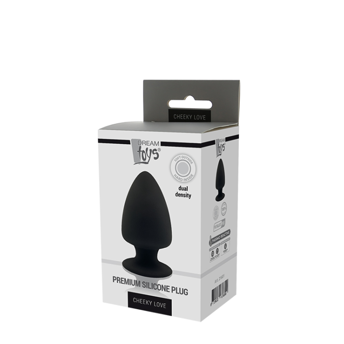 Термоактивна анальна пробка PREMIUM SILICONE PLUG S BLACK