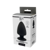 Анальна пробка Dream Toys Premium Silicone Plug термоактивна, чорна