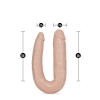 Фалоімітатор подвійний Dr. SKIN DR. DOUBLE 18INCH VANILLA